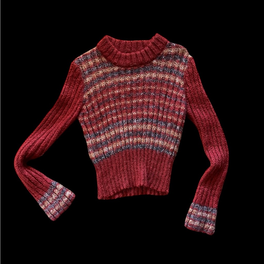 70’s Vintage Sabrina Orange Wool Sweater